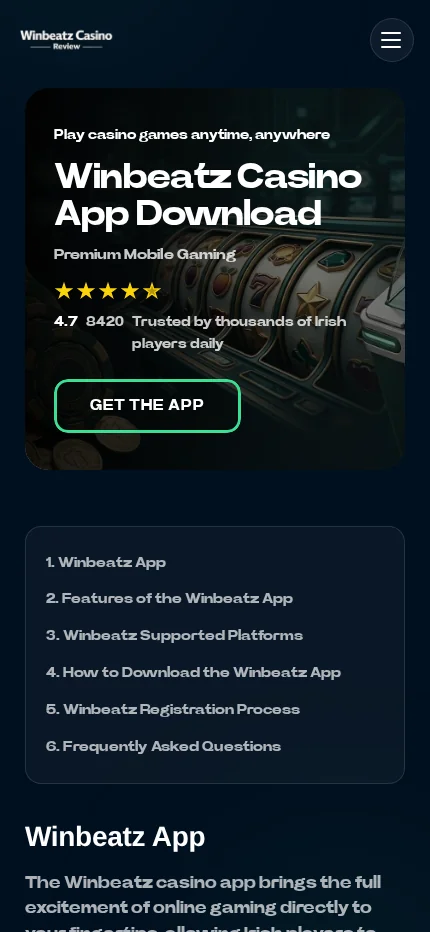 Winbeatz Casino: Mobile App